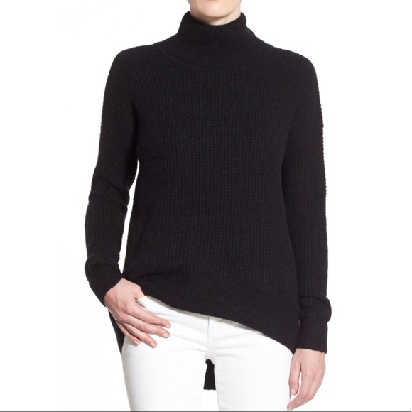 Madewell Sweaters - Madewell Black Waffle Knit Turtleneck Sweater Madewell Sweaters - Madewell Black Waffle Knit Turtleneck Sweater